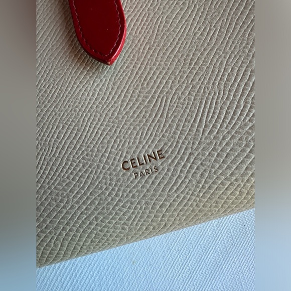 Celine Rare Cream and Red Wallet Like New Perfect Condition - Picture 11 of 11